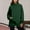 Army Green, variant on Sweatshirts for Women Long Sleeve Shirts High Neck Side Split Solid Color Tops with Pockets