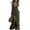Army Green, variant on Minjewel Spring Dresses for Women New Summer Casual Boho Vintage V-Neck Short Sleeve with Ruffle Hem, Floral Retro Dress,Army Green L