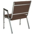 thumbnail image 3 of 34" Brown Antimicrobial Fabric Bariatric Medical Reception Arm Chair, 3 of 4