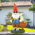 thumbnail image 2 of Gnomos de jardín: estatuas de jardín de gnomos de cuento de hadas, decoraciones de jardín de gnomos, estatua de jardín al aire libre, decoraciones al aire libre, patio o césped, decoración interior divertida, adornos de jardín de hadas ER, 2 of 5