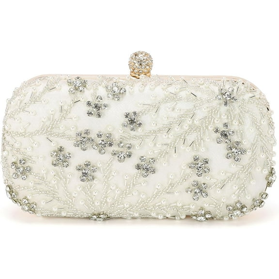 Evening Bags Clutch Purses for Women Formal, Bridal Purses Rhinestone Handbags Shoulder Bag with Chain Sparkly