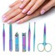 thumbnail image 3 of Ensemble de 7 coupe-ongles en acier inoxydable pour manucure et pédicure, 3 of 4