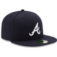 thumbnail image 3 of Men's New Era Navy Atlanta Braves 59FIFTY Fitted Hat, 3 of 5