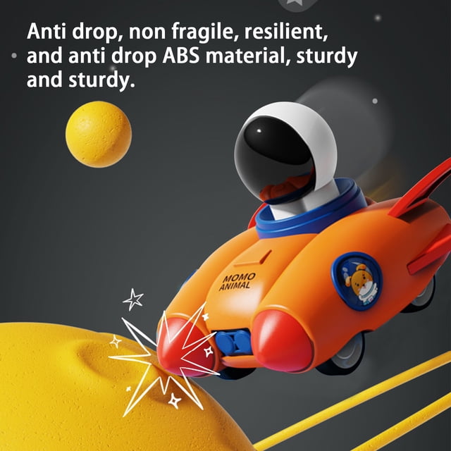 RKSTN Chariot Spatial de Noël Jouet Astronaute Voiture à Rétrofriction Jouet Coloré Cadeaux de Noël