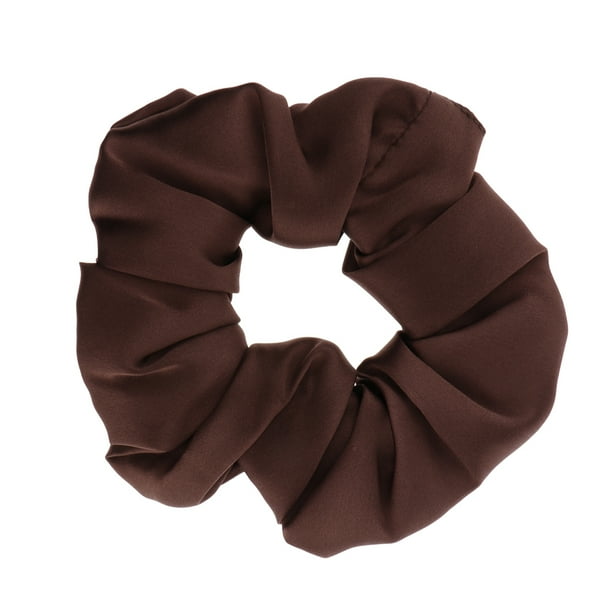 Scrunchies de seda para el cabello Sunnimix Café