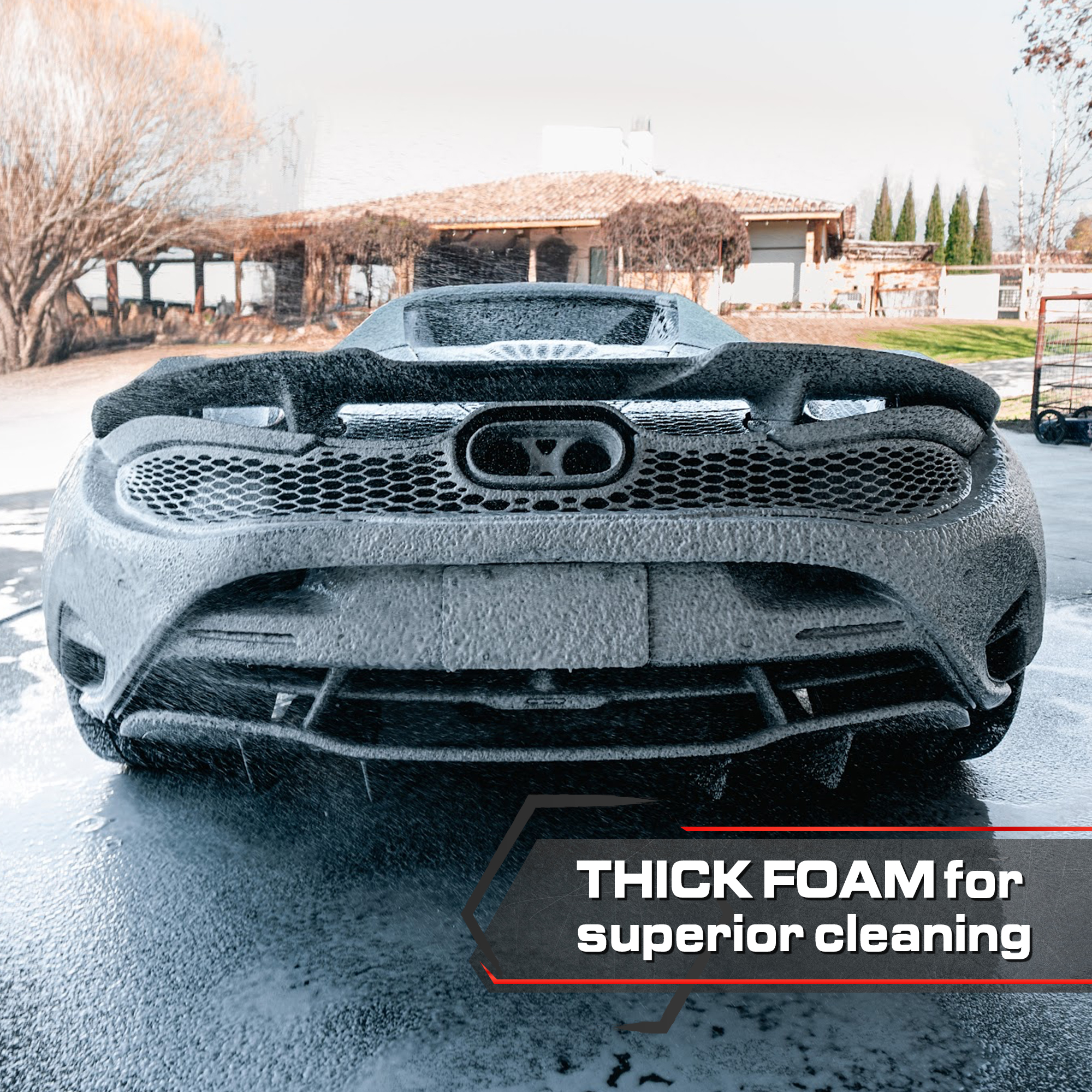 Blackline Automotive Extreme Foaming Car Shampoo - Extreme Ultra Foam Perfect for Ceramic Coatings - Compatible with Foam Cannon for Pressure Washer (64 Fl Oz, Cotton Candy)