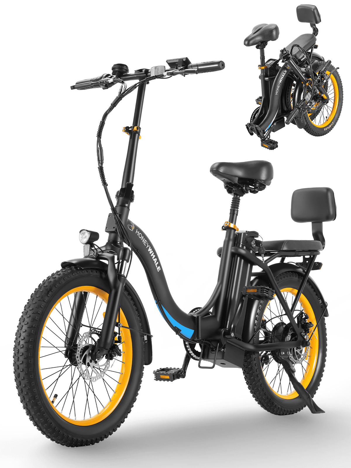 Bicicleta Electrica Plegable HONEY WHALE BW02 Negro Walmart en línea