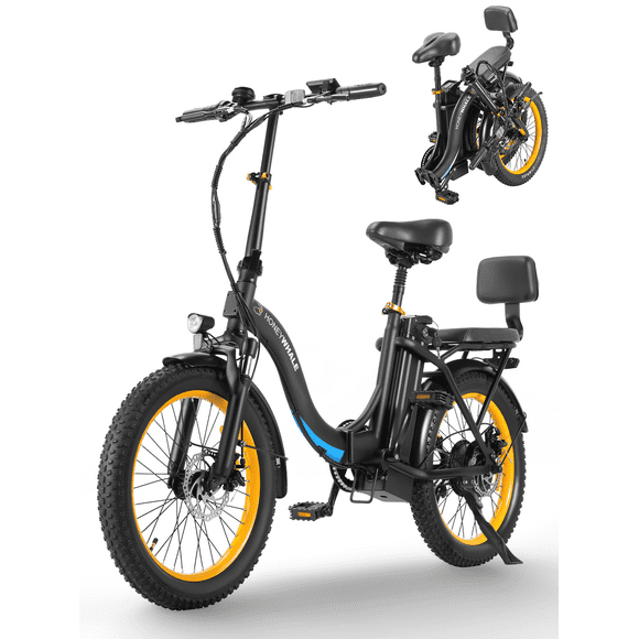 Bicicleta Electrica Plegable HONEY WHALE BW02 Negro
