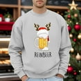 thumbnail image 2 of Men's Christmas Beer Glass Themed Casual Style Hoodless Sweatshirt, 2 of 4