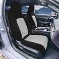 thumbnail image 6 of For 2016-2024 Honda Civic FH Group Neoprene Custom Fit Car Seat Covers Waterproof  - Front Gray, 6 of 6