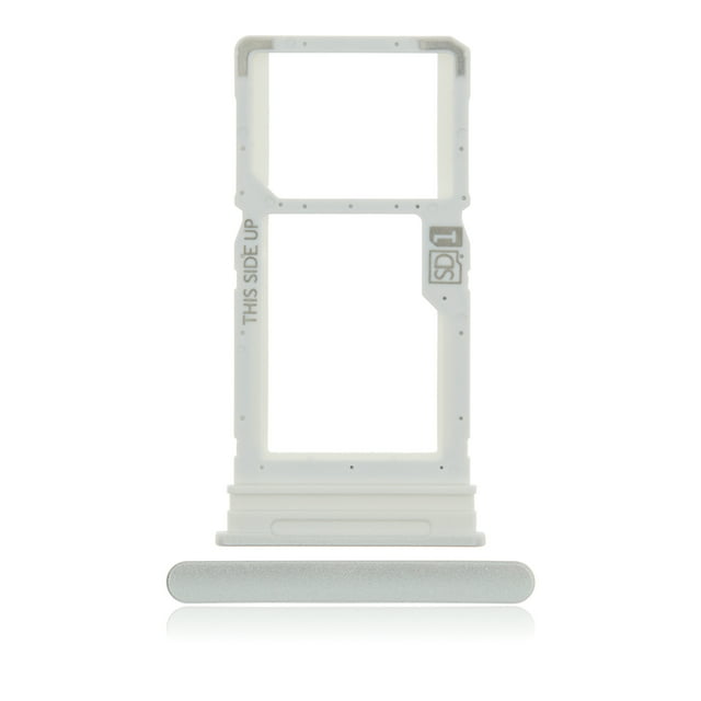 Esource Parts Motorola Moto G 5G Single Sim Card Tray Frosted Silver Compatible XT2113