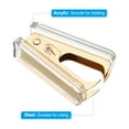 thumbnail image 4 of Uxcell Acrylic Staple Remover, Portable Lockable Jaw Style Staple Puller Removal Tool with Plastic Box, Gold, 4 of 6