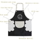 thumbnail image 3 of Agirlvct Paquete De 2 Delantales De Cocina Con Toallita De Mano Resistente A Las Gotas De Agua Con Bolsillos Delantales De Babero Para Lavar Platos De Cocina Regalo Del Día De Cumpleaños Para Mujeres, 3 of 5