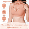 thumbnail image 4 of Women's Peach Jelly Gel Bra, Seamless Wireless Full-Coverage T-Shirt Bra with Gentle Lift, Removable Pads, Wirefree Everyday Support, S-3XL Qeldulk, 4 of 9