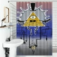 thumbnail image 4 of Bill Cipher Shower Curtain Cartoon Anime for Boys Grils Gift 48x72Inch（122x183cm）, 4 of 7