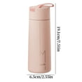 thumbnail image 5 of Kchsj 14oz Stainless Steel Vacuum Insulated Coffee Cup with Lid - Travel Mug for Hot & Cold Drinks,Leak Proof Thermal Cup for Office Camping Home,Wide Mouth Easy Clean,304 Food Grade,BPA Free Pink, 5 of 7