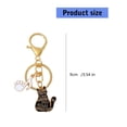 thumbnail image 5 of Giaone Music Note Keychain Music Cats Keyrings Bag Charm Car Keychain Bag Decoration, 5 of 15