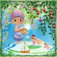 thumbnail image 1 of 5D DIY Diamond Painting Kits Full Round Drill Pearl Girl Mosaico Imagen Artesanía Sywqhk Decoración hogareña, 1 of 9