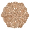 thumbnail image 1 of Safavieh Natural Fiber Round Collection NF360A Handmade Boho Charm Farmhouse Jute Area Rug, 3' x 3' Round, Natural, 1 of 4