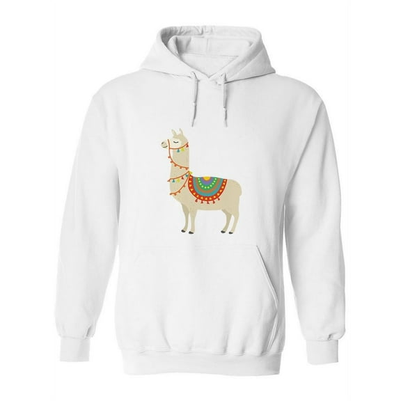 Llama In Profile Pose Hoodie Women -SPIdeals Designs, Female Medium