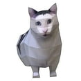 thumbnail image 1 of Desktop Ornament for Living Room Cat Papercraft Life Scale 3D Paper Decorative Craft by Cat Theme and Handmade for Desk Display, 1 of 4