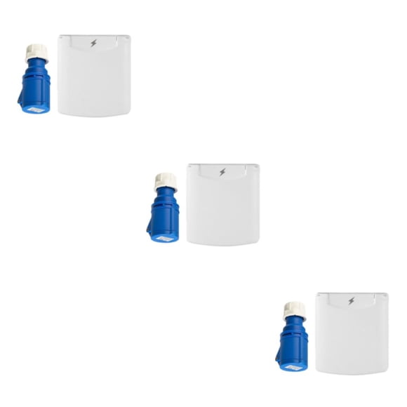 Enchufe y toma de corriente exterior Kenally IP44 RV con cubierta para viajes en caravana Tipo 1