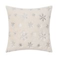 thumbnail image 2 of KCEHTA Christmas Snowflake Pillow Covers, 18x18 inch Christmas Throw Pillow Covers, Sequin Embroidered Pillow Covers, Decorative Square Pillowcases for Couch Sofa Bed Home Winter Decor, 2 of 7