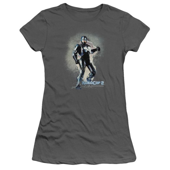 Robocop Break On Through Junior Women's T-Shirt Sheer Charcoal