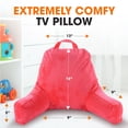 thumbnail image 3 of Cheer Collection Kids Size Reading and Gaming Pillow with Armrest - Plush Fiber Filled Backrest Pillow, 3 of 5