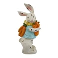 thumbnail image 2 of Easter Bunny Resin Figurines with Carrot – 9.25 inch Hand-Painted Rabbit Statues, Spring Farmhouse Tabletop Decor for Easter, Mantel, Shelf, or Gift, 2 of 9