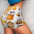thumbnail image 4 of Balery Honey Bee Set Printed Workout Shorts for Women Seamless Scrunch Short Gym Yoga Running Sport Active Exercise Fitness Shorts-Large, 4 of 8