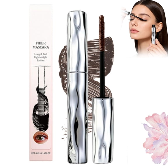 Zonoroy Mascara,Zonoroy Volumizing Lengthening Waterproof Curling Mascara with Fiber, Black(1)