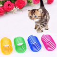 thumbnail image 2 of Pet Wide Colored Springs Cat Toys Plastic Coil Springs for Cat Kitten Pets 4 Pieces (Random Color), 2 of 5
