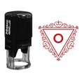 thumbnail image 1 of Printtoo R-40 Swirl Border Triangle O Alphabet Monogram Initial Self Inking Rubber Stamp Office Stationary, 1 of 6