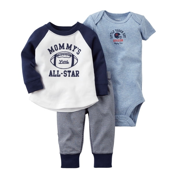 Carter's Carter's Baby Boys' "Mommy's Little AllStar" 3 Pc Sets