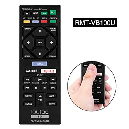 Remote Viewer - Sony RMT-VB100U Replaced Remote Control for Sony Blu-Ray DVD players