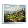 thumbnail image 2 of Designart "Vineyard Country beauty Serene" Landscapes Floater Framed Canvas Art Print, 2 of 7