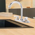 thumbnail image 2 of Grifo de agua caliente y fría para lavabo, grifo de lavabo para cocina y baño, grifo doble, 2 of 8