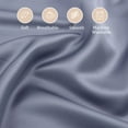 thumbnail image 5 of PiccoCasa 2 Pcs Satin Pillowcase, Super Soft Envelope Pillow Shams, 20"x36" Slate Gray, 5 of 8