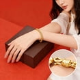 thumbnail image 5 of Rvusndi Bracelets for Women Adult Gold Bracelets Flat Sideways Bracelet Jewelry with Exquisite Style Birthday Gifts, 5 of 6