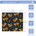 thumbnail image 5 of SKYSONIC Sloth Washcloths Set of 4, Highly Absorbent Soft Cotton Fingertip Towels for Bathroom, Kitchen, Gym, Spa, Home Decor 12x12 Inch, 5 of 7