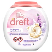 Dreft Baby Laundry Detergent XL Pacs, Sensitive Skin, Hypoallergenic, Lightly Scented Lavender, 25 Count