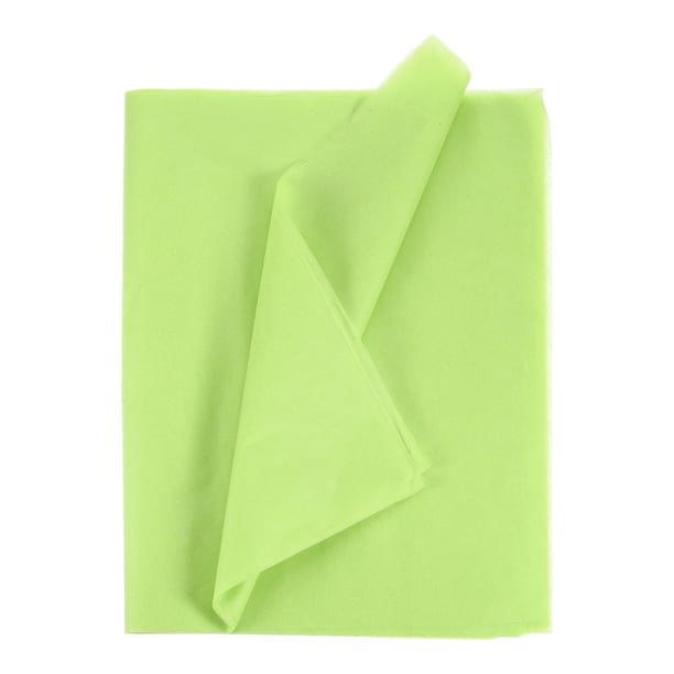 Uxcell 24 Hojas de Papel de Seda 14" x 20", Papel de Seda para Bolsas de Regalo Papel de Seda Verde Claro para Envolver Regalos
