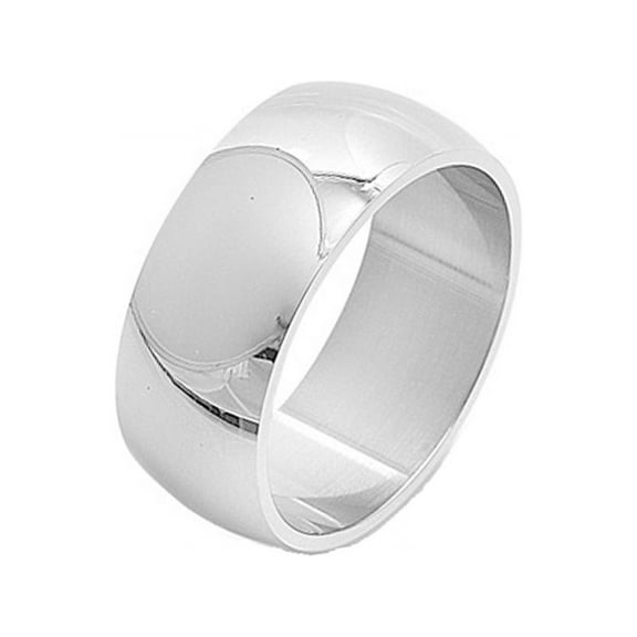 iJewelry2 Stainless Steel Polished Comfort Fit 10mm Wedding Band Ring