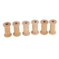 thumbnail image 3 of yuksok 20 Pieces Unfinished Wood Empty Thread Spools Reels Bobbins for Sewing Ribbons - 30 x 22mm, 3 of 6