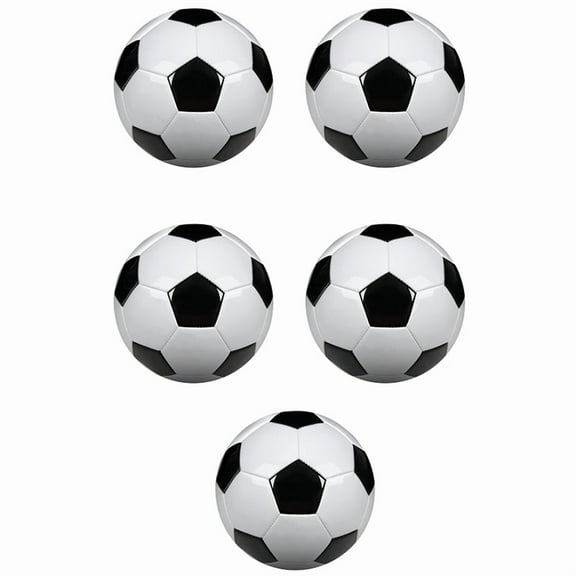 5X Size 5 Professional Training Soccer Balls PU Leather Black White Football Soccer Balls Goal Team Atch Training Balls