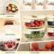 thumbnail image 3 of Nueva canasta de drenaje con tapa, canasta de drenaje multifunción 2 en 1 con asa plegable, tazón para lavar frutas y verduras con colador, centrifugador de ensalada, tazón de canasta coladora de coci, 3 of 7