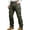 Army Green, variant on Mens Work Pants Flat Front Relaxed Fit Cargo Pants Casual Straight Solid Denim Pants Outdoor Workwear with Multi Pockets,Army Green XL
