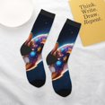 thumbnail image 4 of Goofa Colorful Star River Squirrel Pattern Children's Crew Socks, Kids' Daily Wear and Sports Socks, Breathable Socks, Sports Socks, Moisture-Wicking Socks for Children, 4 of 6