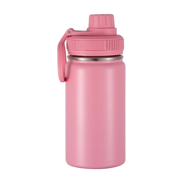 Naiovety Agua pequeña-12 boca aislada de acero inoxidable, boquilla a prueba de fugas, termo, hervidor deportivo portátil para exteriores Utensilios de cocina Rosa